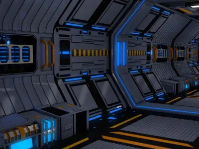 Sci Fi Corridor 3D model