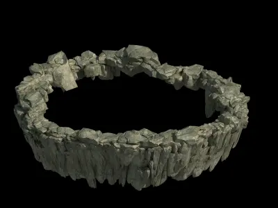 Xinshoucun cliffs 1 3D model