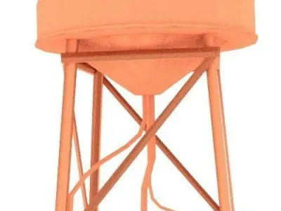 Water Storage Low-poly 3D model