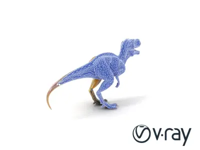 Velociraptor Dynamic Pose model pack Low-poly 3D model