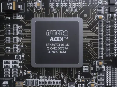 Electronic Chip Circuit 3D model