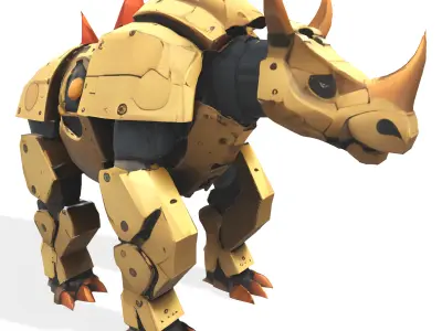 Armored Rhino Sentinel 3D print model