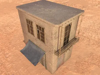 Afghan Old House Low-poly 3D model