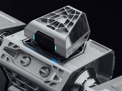 Humanoid robot 3D model 2