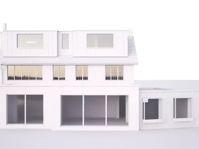 British House Garden Way 3D model