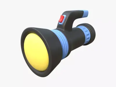 Flashlight 3D model 8