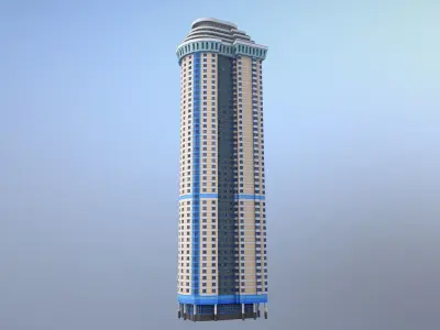 MSK Building 56 Low-poly 3D model