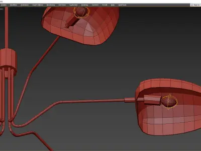 JANE CHANDELIER Low-poly 3D model