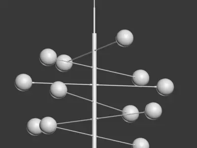 Payne Chandelier Loungelovers 3D model