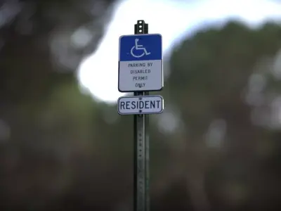 Disabled Handicapped Parking Sign 3D model