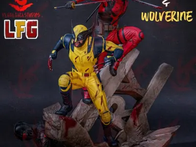 Deadpool and Wolverine 3D print model