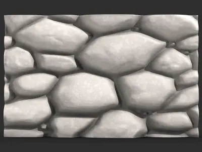 Building Block Stone Wall Mesh 3D print model purchase