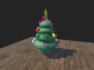 Low-poly Christmas Tree Low-poly 3D model