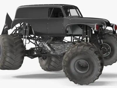  Heavy Duty Mud Racing Monster Truck Rigged 