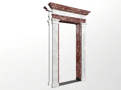 Marble  doorframe Low-poly 3D model
