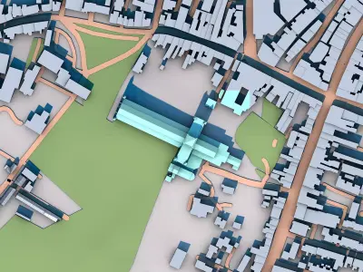 St Stephens Cathedral in Hertfordshire United Kingdom 3D model