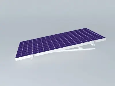 Photovoltaic plate Free 3D model