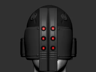 helmet high poly sculpt 3d printable 3D model 3D model 2