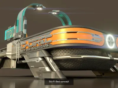 Sci Fi devices - Cyberpunk Automation  - low poly - 3D Model Pack