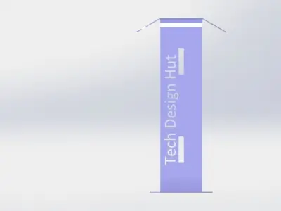 Table Lamp with Sheet Metal 3D model