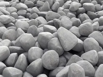 Pebble splinter decor Big kit n1 3D model