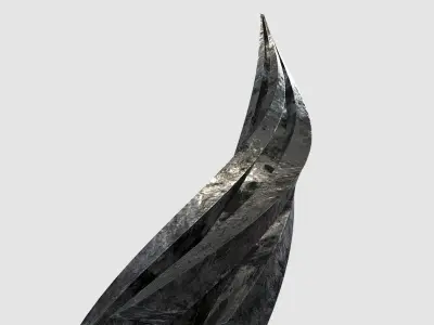 Ruined Metal Sculpture 3D model