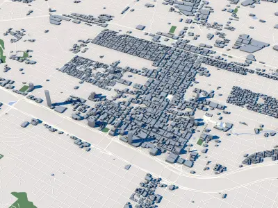 Monterrey City Mexico 3D model