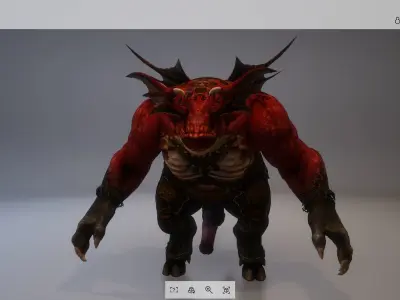 Monster with d-ick 02 3D model