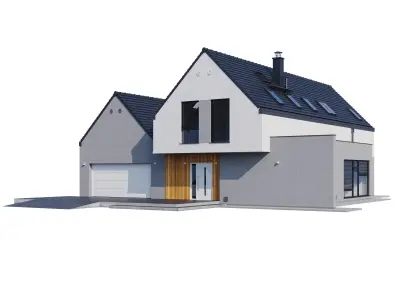 Modern house V88 3D model