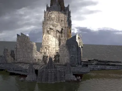 Inner Core Earth Cityscape  3D model