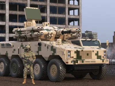  Type 625E Surveillance System and Soldier 