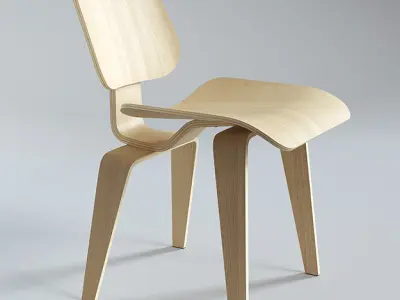 Eames molded dining chair - dcw 3D model