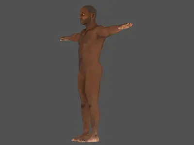 Human body lowpoly model  Low-poly 3D model