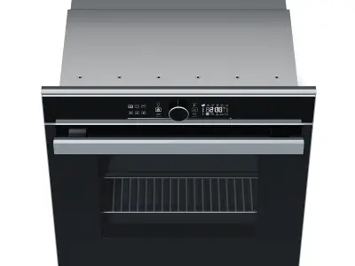 Oven 3D Model electric with glass door 3D model