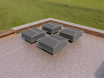 New building Low-poly 3D model