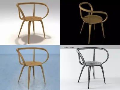Pretzel Chair 3D model