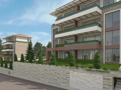 Modern Residential Exterior 3D model