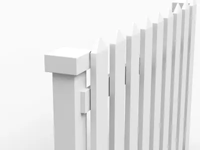 Fence picket 3D model