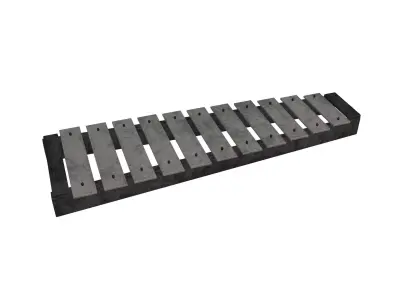 Glockenspiel V1 006 Low-poly 3D model