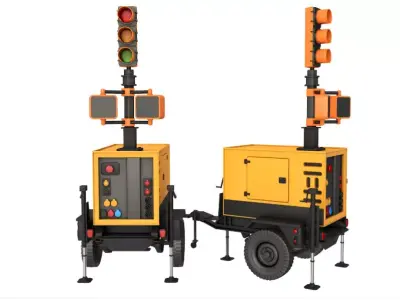 Construction Mobile Light collection 3D model
