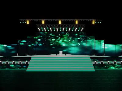 Concert Stage Design 3D model