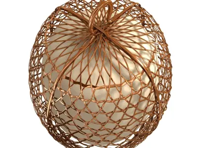 Alexander Lamont woven orb lantern large 3D model