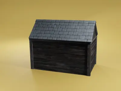 Dirty Shed Free low-poly 3D model