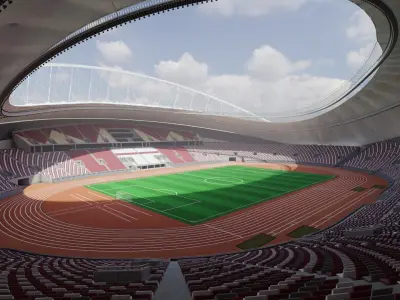  Khalifa International Stadium fifa world cup 2022 qatar 3D model