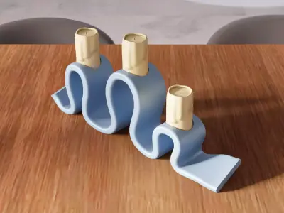 Standard Taper Candle Holder - 343 3D print model