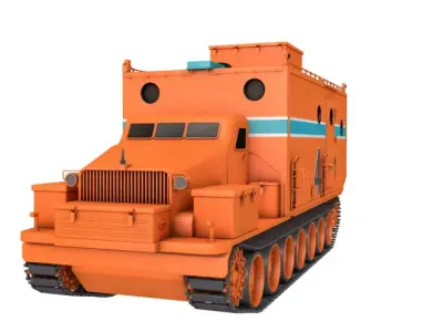 Kharkovchanka-2 Soviet Antarctic Cruisers Stt 3D model