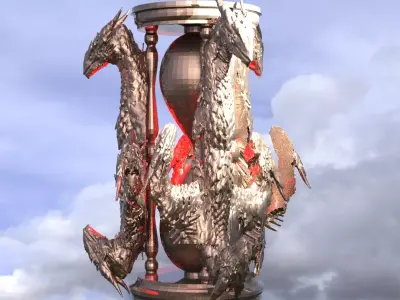 Dragon hourglass 1 3D model