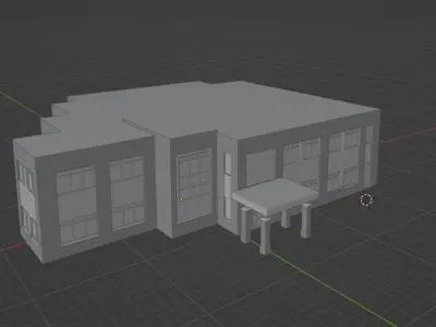 Administration building 3D 3D model