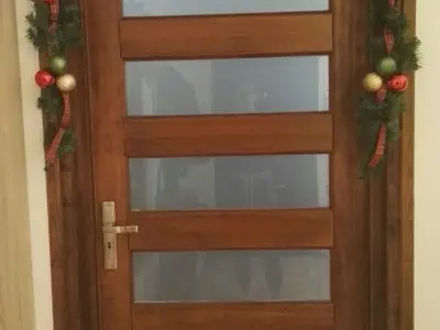 christmas garland holder door 3D print model