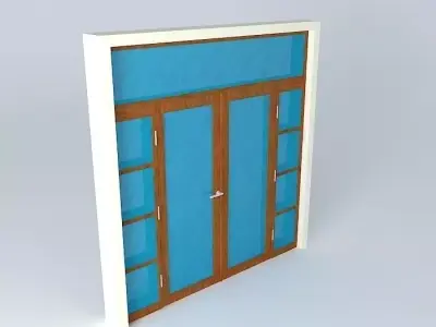 Main glass door 3D model